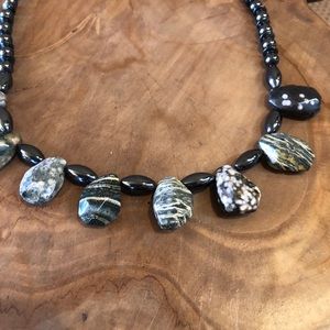 Genuine Hematite and jasper custom made necklace
